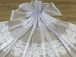 Kész függöny fehér alapon fehér kis rózsa 300x180cm