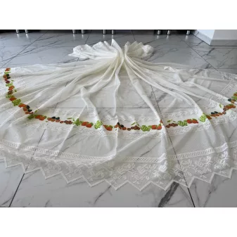 Kész függöny krém alapon gyümölcs mintás 300x180cm