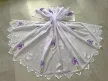 Kész függöny fehér alapon levendulás lila 500x250cm