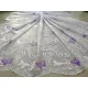 Kész függöny fehér alapon lila lepkés 200x250cm