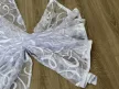 Kész függöny fehér alapon modern hullámos 400x160cm