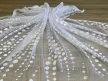 Kész függöny fehér alapon Jacquard nagy pöttyös 300x250cm