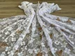 Kész függöny fehér alapon margarétás őszi leveles 500x250cm