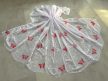 Kész függöny fehér alapon piros lepkés 500x250cm