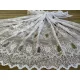 Kész függöny fehér alapon új barna fehér leveles 500x180cm