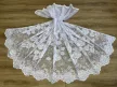 Kész függöny fehér alapon rózsa levél 300x180cm