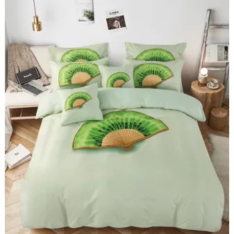 Fruit kivi mintás ágyneműhuzat garnitúra 3 részes