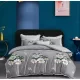 Luna szürke virágos mintás ágyneműhuzat garnitúra 3 részes