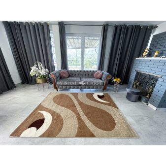 Karizma szőnyeg bézs pipa mintás 160x230cm