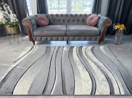  Karizma gray (szürke) középen hullámos mintás szőnyeg 80x250cm