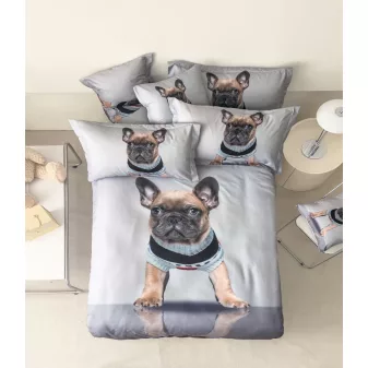   Dogs francia bulldog kutyus ágyneműhuzat garnitúra 7 részes