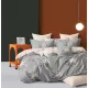 Amara szürke bézs virág mintás ágyneműhuzat garnitúra 3 részes