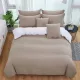 Ava bézs egyszínű ágyneműhuzat garnitúra 3 részes