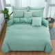 Ava világoszöld egyszínű ágyneműhuzat garnitúra 7 részes
