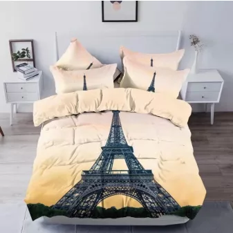   Monuments Eiffel-torony mintás ágyneműhuzat garnitúra 7 részes