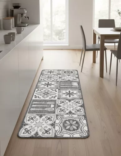 Sizal konyhai szőnyeg mozaik minta 67x180cm