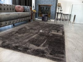 Powder Shaggy  dark gray (sötétszürke) vajpuha shaggy szőnyeg 80x150cm
