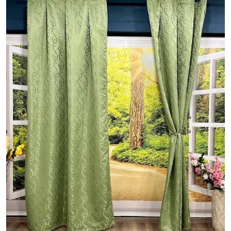 Kész sötétítő függöny Freya zöld 2db 140x250cm