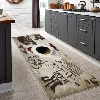 Star konyhai szőnyeg coffee 60x180cm