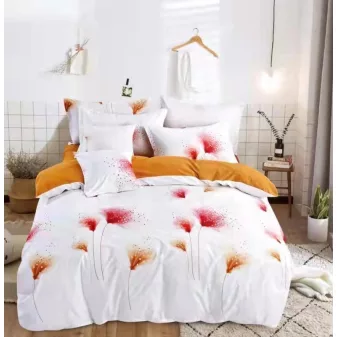   Spring fehér alapon absztrakt virág mintás ágyneműhuzat garnitúra 3 részes