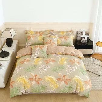  Autumn színes leveles ágyneműhuzat garnitúra 3 részes