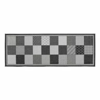 Arizona kockás antracit konyhai futószőnyeg 50x150 cm