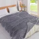   Astra kétoldalas puha ágytakaró/pléd antracit 180x200cm