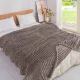  Astra kétoldalas puha ágytakaró/pléd barna 200x230cm