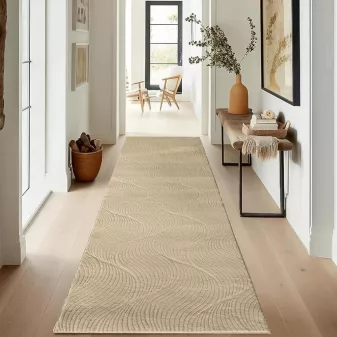   Bergamo Orla futószőnyeg méterben bézs 100cm széles