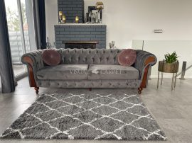 Morocco Luxury 9327 antracit (krém-szürke) shaggy szőnyeg szőnyeg 80x150cm 