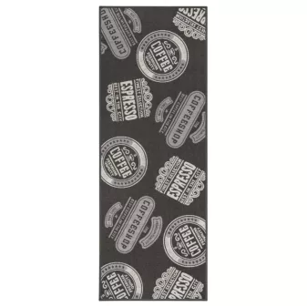 Coffeeshop antracit konyhai szőnyeg 67x180cm