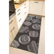 Coffeeshop antracit konyhai szőnyeg 67x180cm