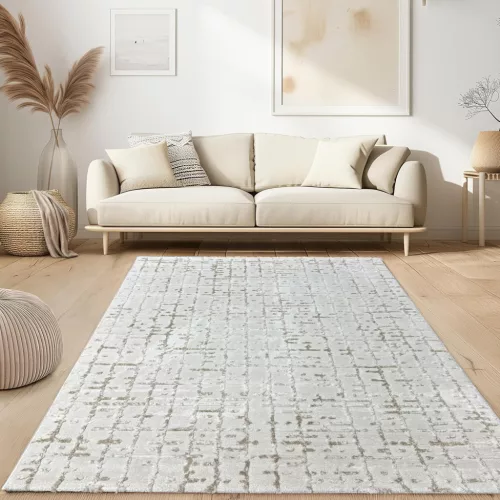 Cozy puha modern szőnyeg 3046 bézs 80x250cm