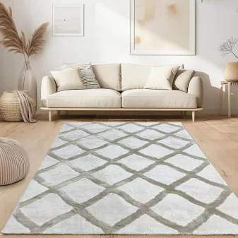 Cozy puha modern szőnyeg 3202 bézs 160x230cm