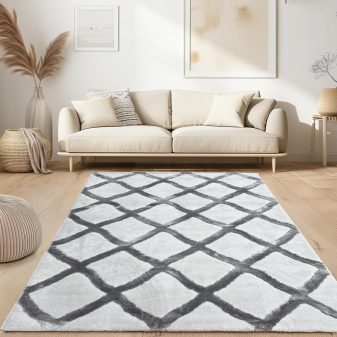    Cozy puha modern szőnyeg 3202 szürke 120x170cm