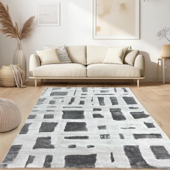    Cozy puha modern szőnyeg 3209 szürke 120x170cm