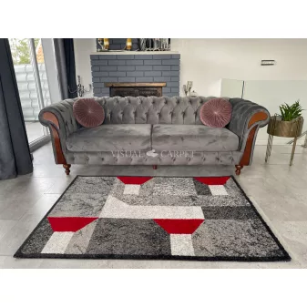 Elephant Gira 3887 piros-antracit szőnyeg 120x170cm