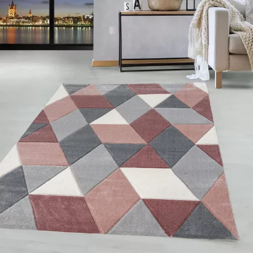   Elein rombusz mintás puder-gray (puder-szürke) szőnyeg 240x330cm