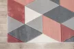   Elein rombusz mintás puder-gray (puder-szürke) szőnyeg 240x330cm