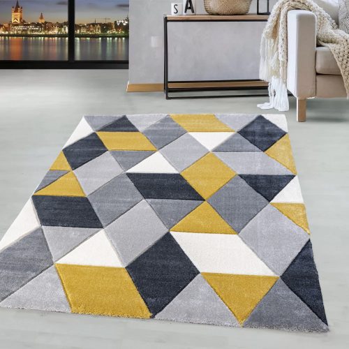        Elein rombusz mintás yellow-gray (sárga-szürke) szőnyeg 120x170cm 