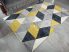 Elein rombusz mintás yellow-gray (sárga-szürke) szőnyeg 120x170cm