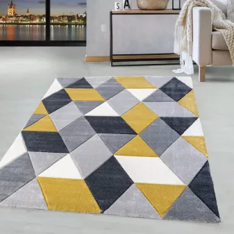     Elein rombusz mintás yellow-gray (sárga-szürke) szőnyeg 240x330cm