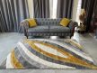 Elena 3D shaggy szőnyeg 082 szürke-sárga 3db-os 60xszett