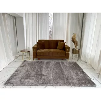   Elena Luxury Shaggy dark gray szőnyeg 60x220cm Sötétszürke