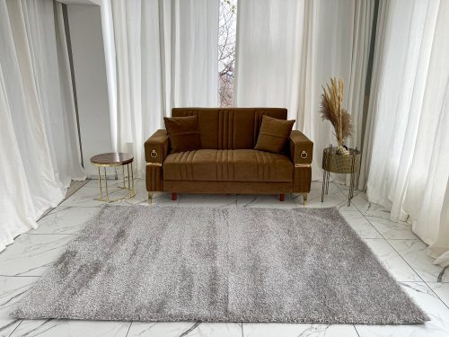 Elena Luxury Shaggy light gray szőnyeg 200x290cm Világosszürke