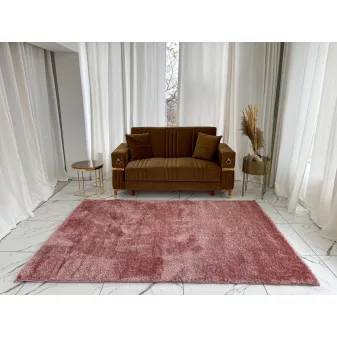   Elena Luxury Shaggy puder-pink szőnyeg 160x230cm Rózsaszín