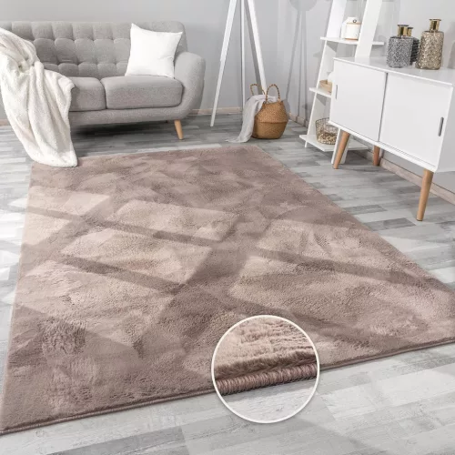 Faux műszőrme szőnyeg mokka 80x250cm