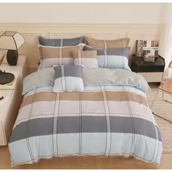 Flanel csíkos mintás ágyneműhuzat garnitúra 3 részes