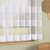 Kész függöny fehér alapon fehér csíkos 300x200cm