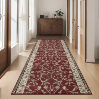     Futószőnyeg méterben Oriental bordó 100cm széles méteráru